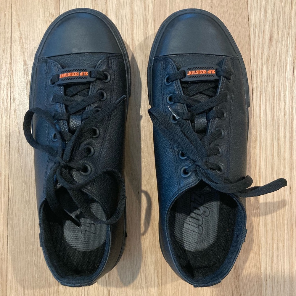 Lugz Women's Stagger Lo Slip-Resistant Black Workwear Leather Work Shoes No-Slip - Picture 2 of 11